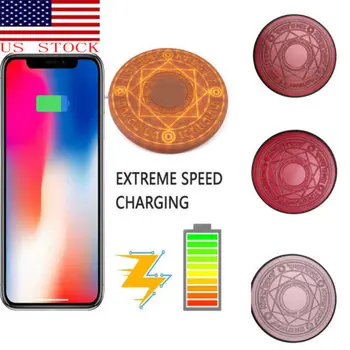 

Magic 10W Wireless Mobile Phone Charging Glowing Charger Pad Accessories