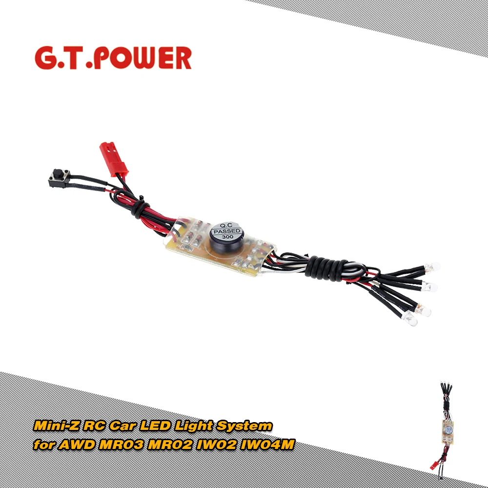 G.T.POWER Mini Z RC автомобильная светодиодная система освещения для AWD MR03 MR02 IW02