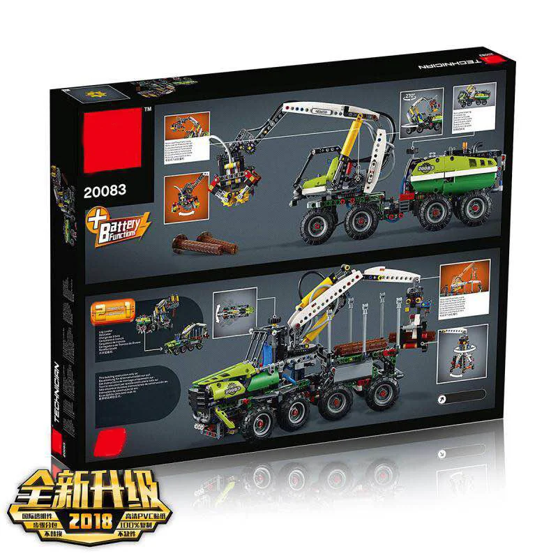

New Technic Forest Harvester Set Funny Car Toys Compatible Legoing 42080 Buidling Blocks Bricks Model Kids Toys Christmas Gifts