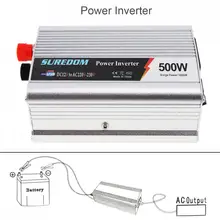 500W Auto-Inverter DC 12V 24V zu AC 220V 110V USB Auto Power Inverter Adapter ladegerät Spannung Transformator Peak Power 1000W