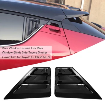 

Auto Accessories Rear Window Louvers Car Rear Window Blinds Side Tuyere Shutter Cover Trim Sticker for Toyota C-HR 2016-19