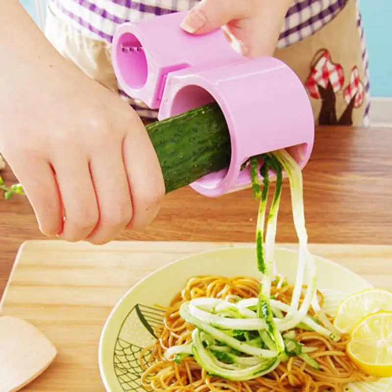 Double head Spiral Slicer Grater Zucchini Noodle Pasta Spaghetti Maker