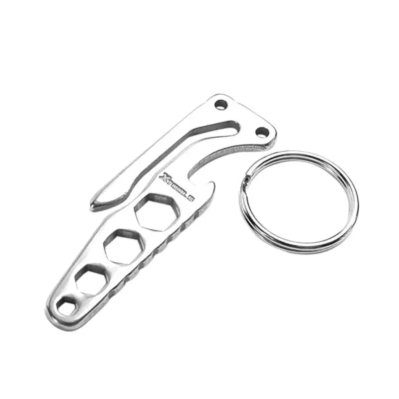 

Multifunctional Hook Pocket Key Clip Key Chain EDC Outdoor Survival Mini Tool Bottle Opener Hexagon Wrench Waist Hanger