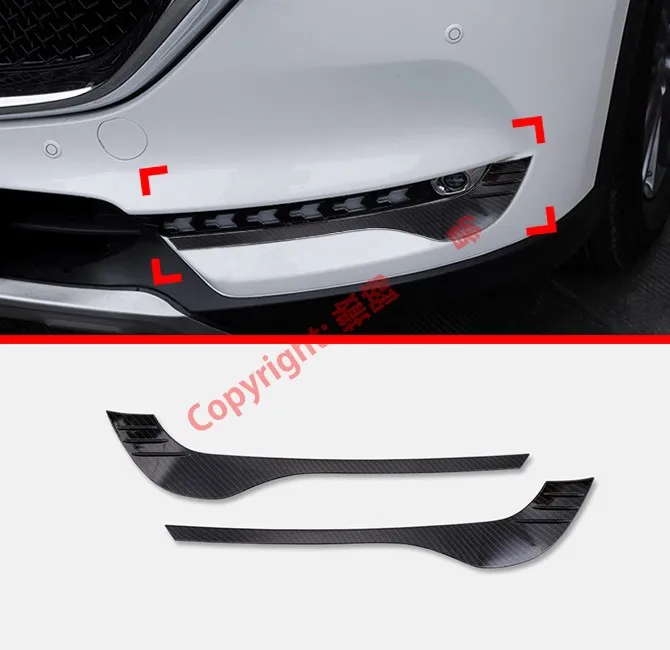 Carbon Fiber Style Front Fog Light Trim For Mazda CX-5 2017 2018 2019 | Автомобили и мотоциклы