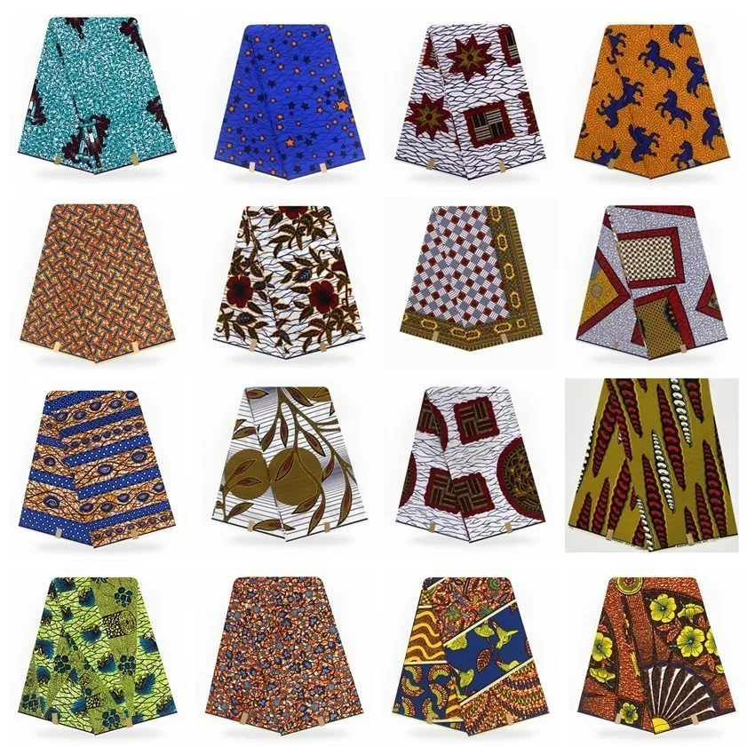 

Free Shipping 2019 Ankara real Wax Veritable African Veritable Real Dutch Wax Veritable Wax Veritable For Women Dress 6yards