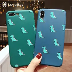 Lovabay чехол для iPhone X XR XS Макс динозавр шаблон для iPhone 6 6S 7 8 плюс мягкий силиконовый чехол TPU для задней крышки для iPhone XR