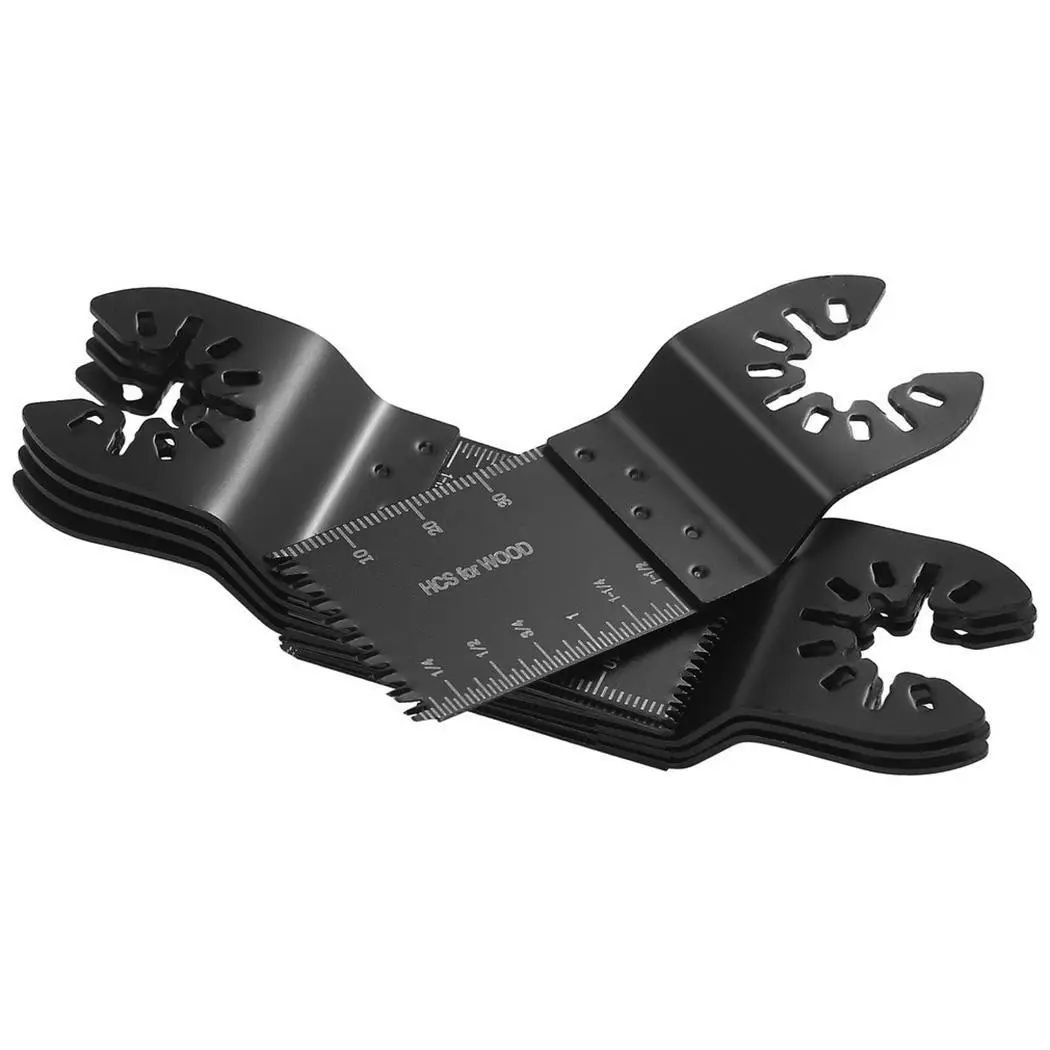 

22PCS Wood/Metal Oscillating Multitool Quick Release Saw Blades Kit Black DIY Tool
