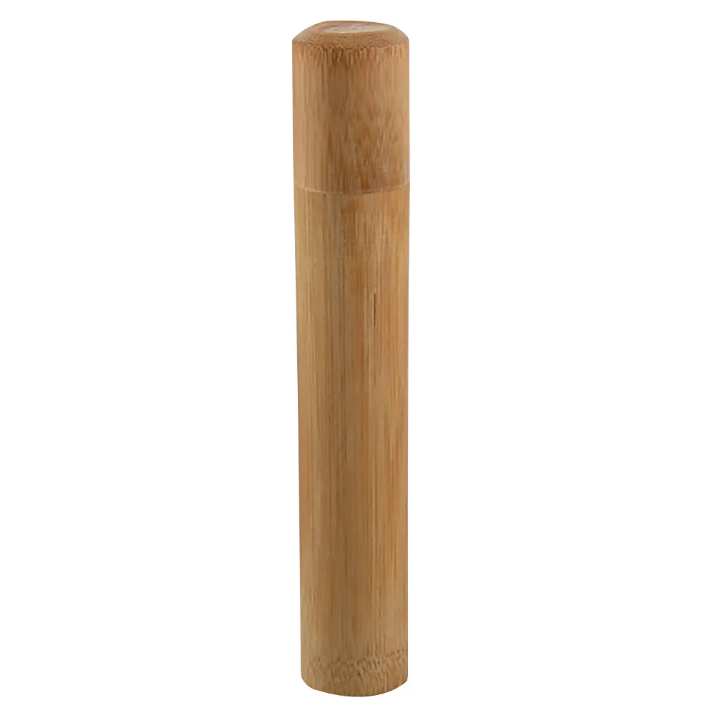 

Holder Jar Natural Storage Box Tea Canister Bamboo Lid Container Portable Handmade Round