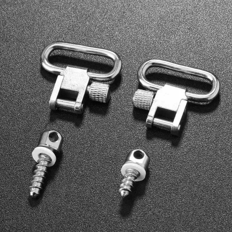 2pcs QD Quick Sling Swivels Detach Studs Stainless Steel Rifle Gun