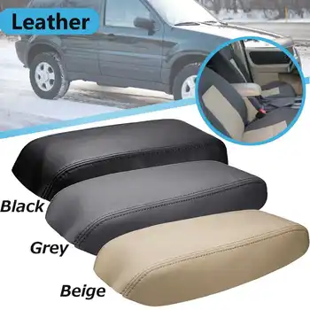 

Leather Black Beige Gray Color Center Console Armrest Box Cover Protection Pad for Ford Escape 2001 2002 2003 2004