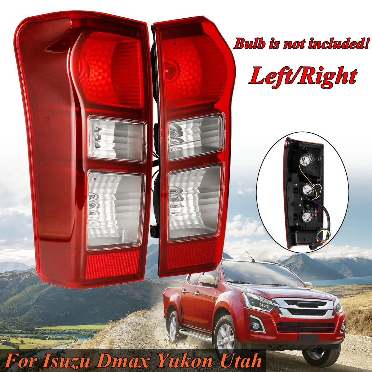 For Isuzu Dmax Yukon Utah 2012 2013 2014 2015 2016 2017 2018 Rear Tail Light Brake Lamp Tail
