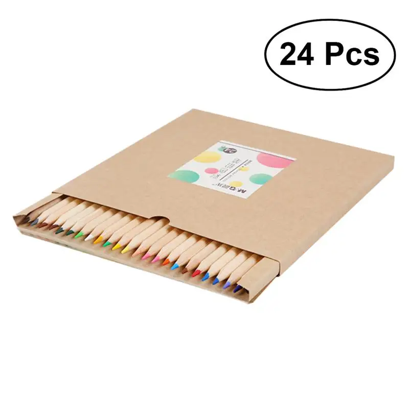 

24pcs Colored Pencils Colored Educational Children Colorful early Learning Drawing Toys Pencils Set for Painters Kids