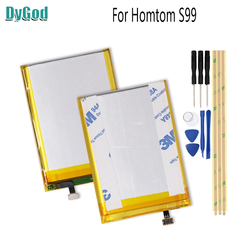 

DyGod 6200mAh For Homtom S99Extreme Replacement Battery For Homtom S99 Bateria Batterie Cell Mobile Phone Batteries with Tools
