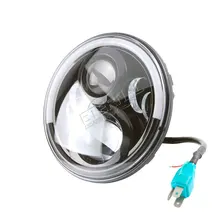 2x60W 7inch led headlight offroad motorcycle headlamp with DRL signal for Wrangler CT TJ JK FJ Miata 4x4 Lada niva Land Rover hjyueng for lada 4x4 urban niva 7 black led h4 headlight daymaker lamps headlamp for jeep wrangler jk tj lj land rover defender