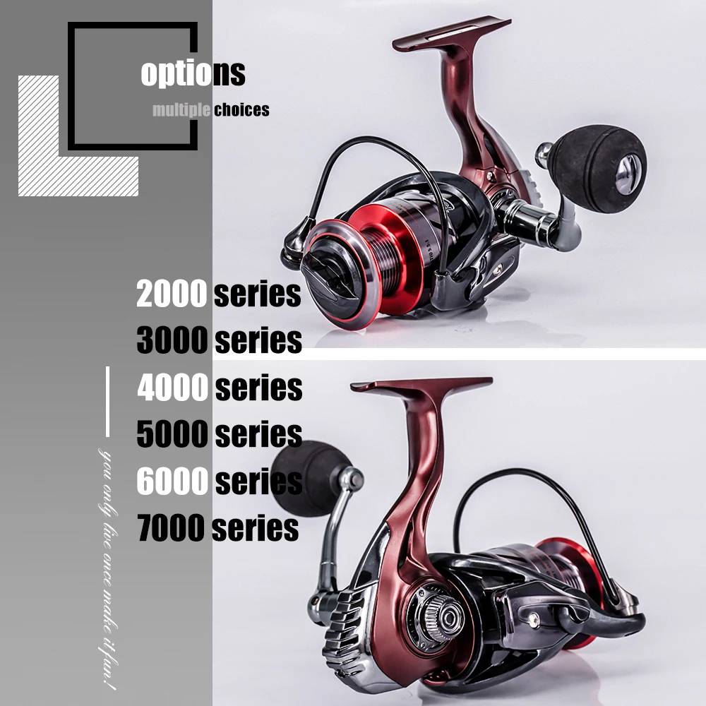 HOT High Quality 13+1bb Metal Spool Spinning Reel 5.5:1Bait Folding Rocker Spinning Wheel Fishing Reel Carpa Molinete De Pesca