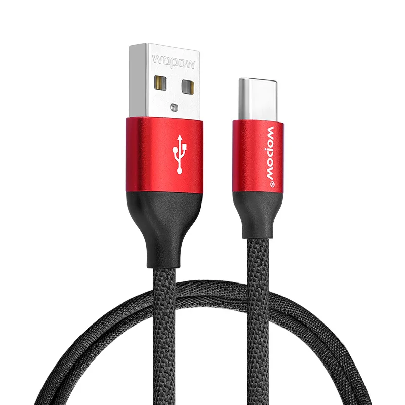 

WOPOW USB Type C Cable for Xiaomi mi 9 redmi note 7 samsung galaxy s10 9 USB C Cable Mobile phone data cord Fast Charging