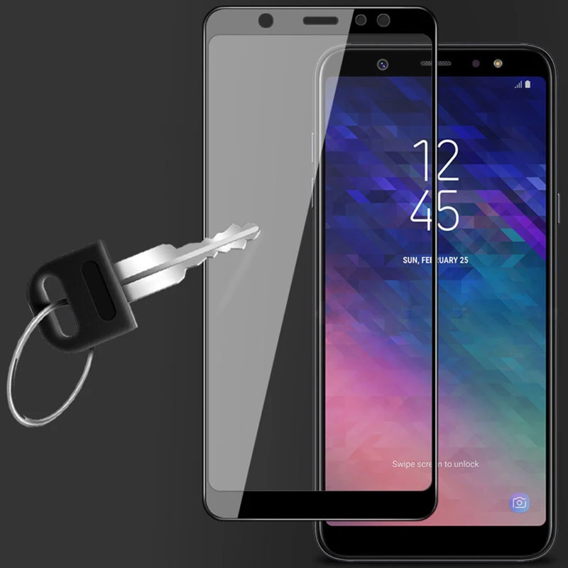 Защитное стекло для samsung A6 2018 Защита экрана gagaxy a6 закаленное на 6a с полным