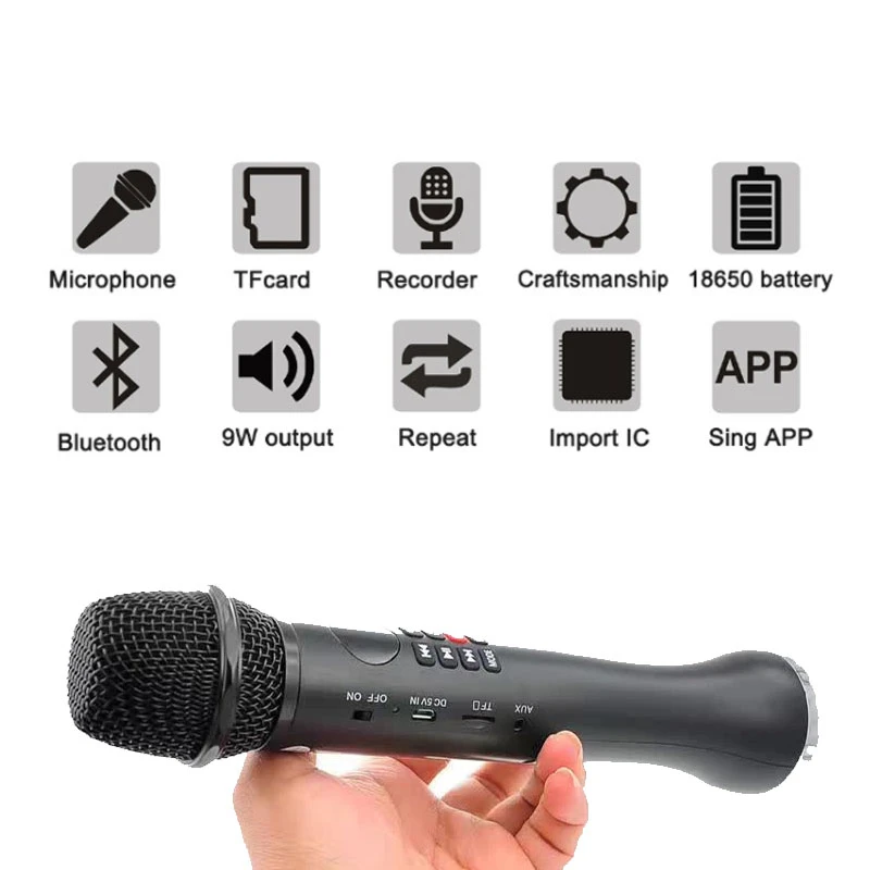 

L-598 best professional 9W mini usb wireless bluetooth karaoke microphone for teachers tour guide with recording voice recorder