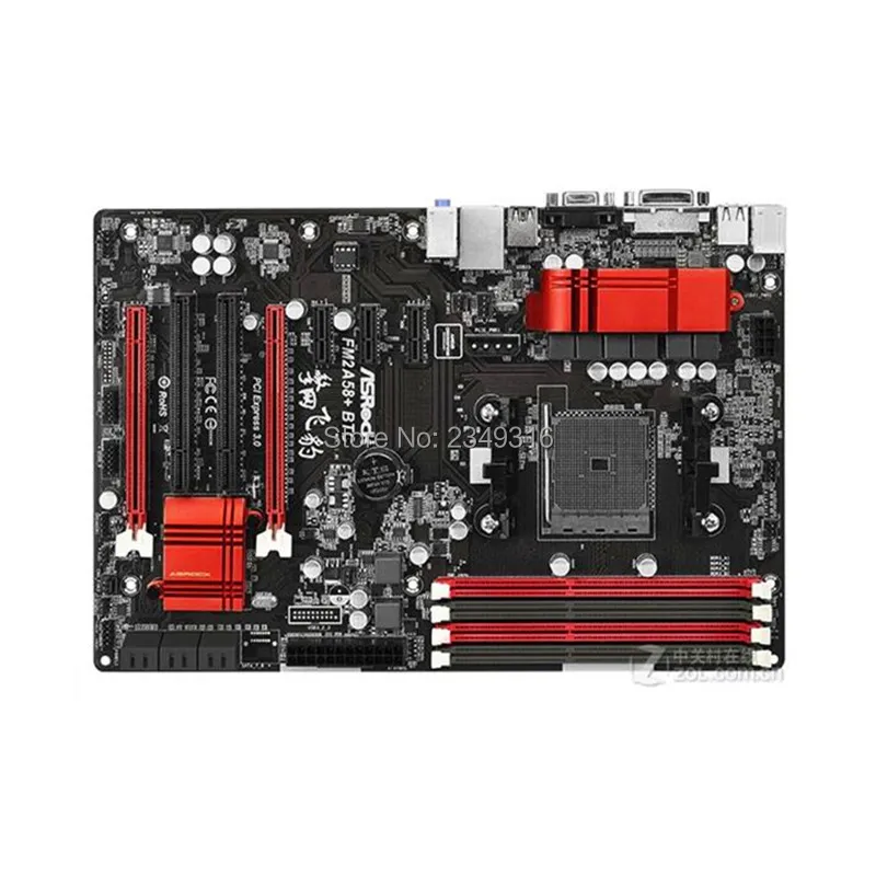 Для ASRock FM2A58 + BTC оригинальная б/у настольная материнская плата A58 разъем FM2 DDR3 SATA2