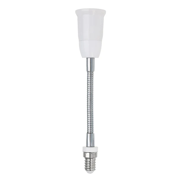 

CLAITE 18CM E14 to E27 Flexible Extend Bulb Base Lamp Adapter Screw Holder Converter AC250V NEW