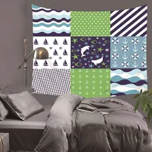 Mediterranea Marine Blue Sea Anchor Wall Tapestry Sea Print Home Decorative Tapete Bedroom Blanket Table Cloth 3 Size HA5 Mediterranea Marine Blue Sea Anchor Wall Tapestry Sea Print Home Decorative Tapete Bedroom Blanket Table Cloth 3 Size HA5