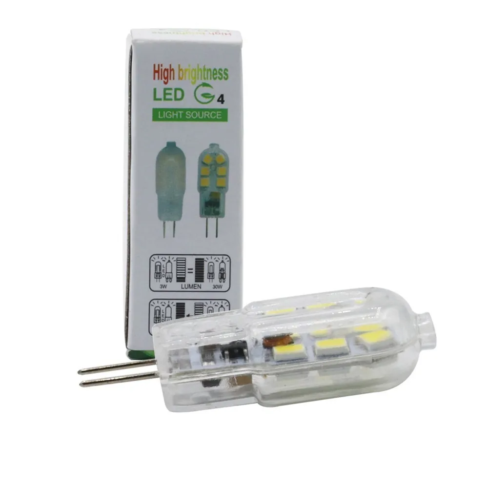 2 Вт Светодиодная лампа G4 AC/DC 12 В AC220 240V SMD 2835 мини светодиодная лампа|Светодиодные