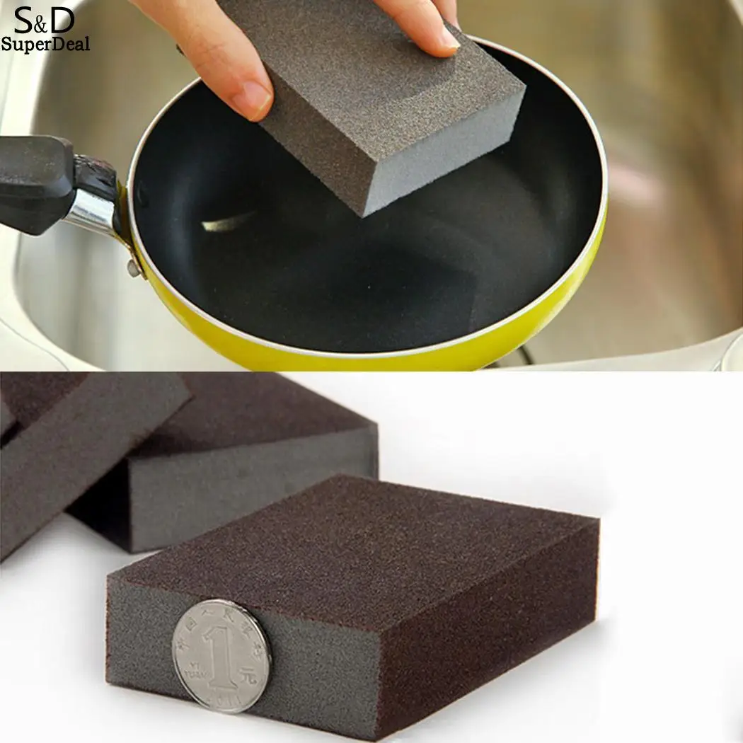 

Kitchen Stain Remover Pads Brown Scourer Sponge Bowl Washing Catering Dish Cleaning Rectangle