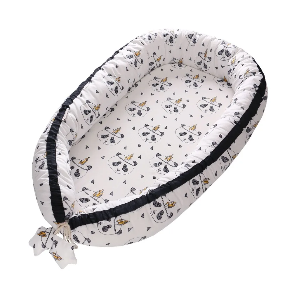 Cotton Portable Baby Carry Cot Travel crib foldable Bed Removable