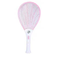 Household Rechargeable Electric Fly Mosquito Swatter 50-60Hz 110V-230VV With 1.5W LED Light