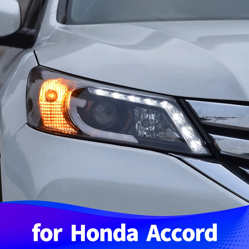 Головной светильник в сборе для Honda Accord 2013 2014 2015 светодиодный Противотуманные