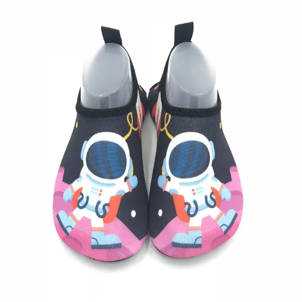 

Children Swimming Shoes Quick-drying Comfortable Water Swim, Beach Casual Shoes Print Flat Slip-on TPR, EVA