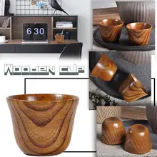 AUGKUN 1 шт. древесина ююба чашка примитивная ручной работы натуральная ель деревянная чашка для завтрака пиво молоко посуда для напитков зеленый чай чашка, бутылка для воды