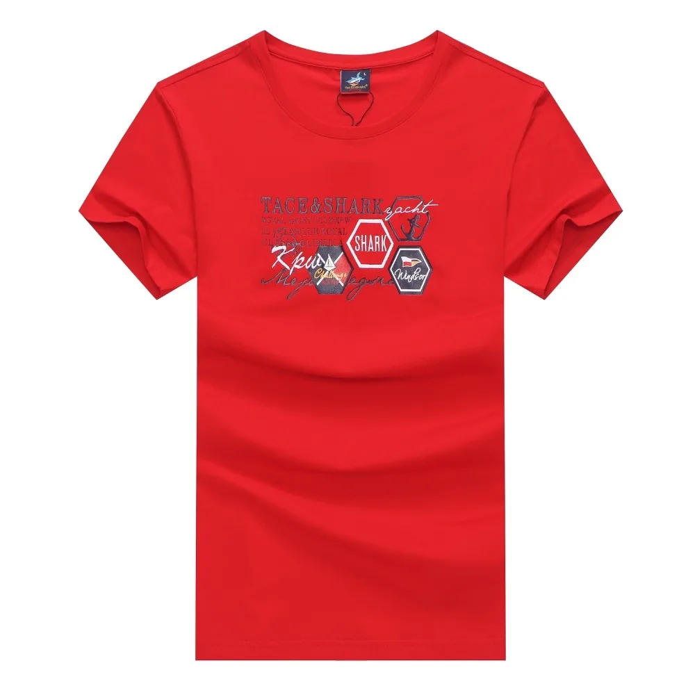 Summer 2019 Streetwear T-shirt Men Short Sleeve Letter Printed Tace & Shark Brand Men T Shirt Tee Shirt Homme Camisetas Tshirts