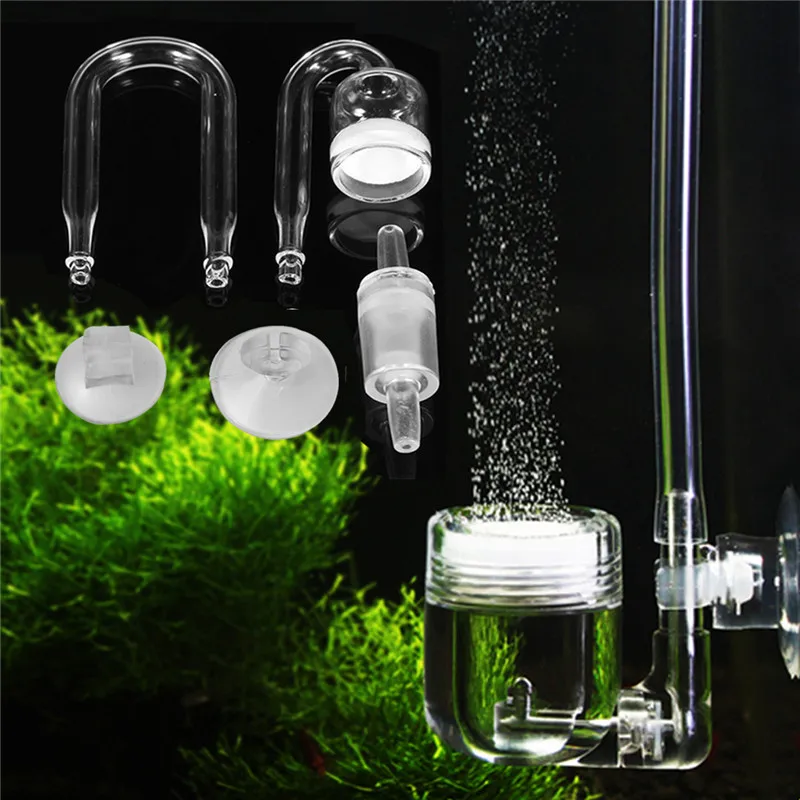 

1Set Aquarium CO2 System Diffuser Check Valve U Shaped Glass Tube Bend Accessory DIY Aquatic Pet Supplies Fish Tank Equipments