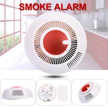 ABS светодиодная вспышка безопасности датчик дыма защита независимый 85 дБ звуковой датчик для дымоуловителя для безопасности дома