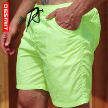 Быстросохнущие пляжные шорты, Мужская одежда для плавания, Шорты для плавания, мужские плавки, Пляжные штаны для серфинга, купальный костюм, морские спортивные шорты для тренировок