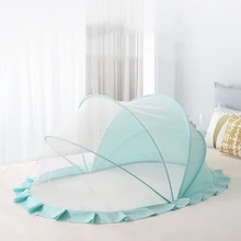 Летняя Детская противомоскитная сетка складной Детская Колыбелька москитные сетки сеткой безопасный сетки для маленьких девочек мальчиков