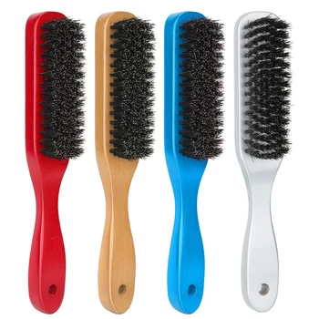 

4 Colors Men Mustache Wooden Beard Brush Care Beard Shaving Cleaning Grooming Kit