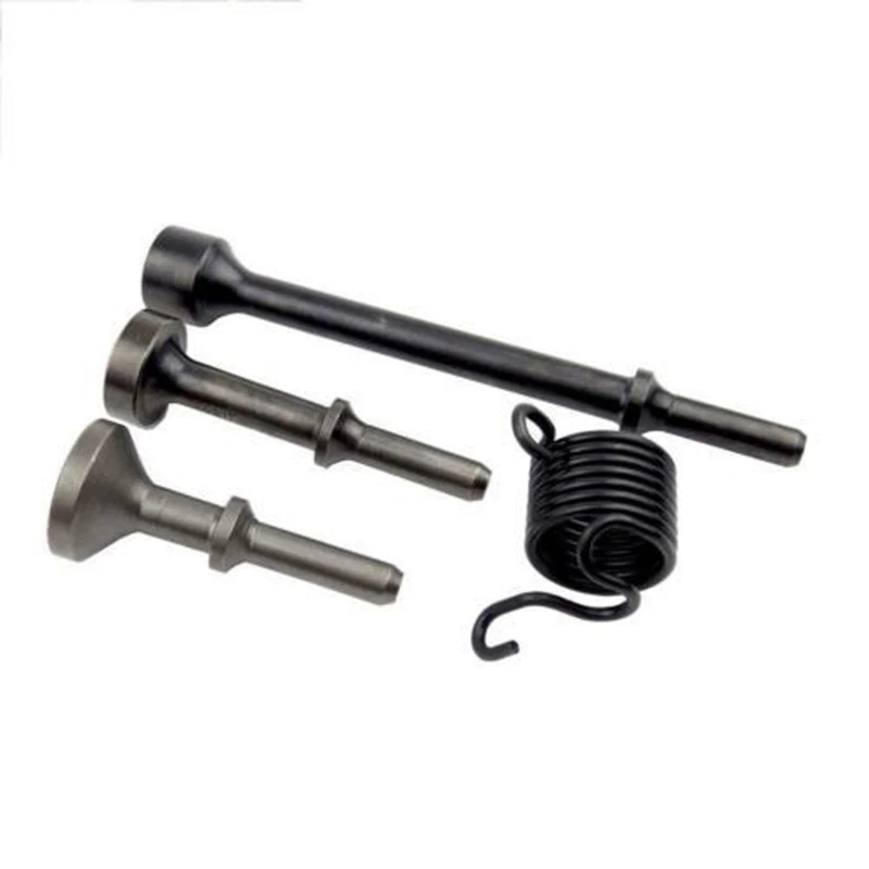 

3pcs 10mm Smoothing Air Hammer Pneumatic Chisel +1pcs Spring Bit Kit High Hardness Suitable For Any Hammering Operation