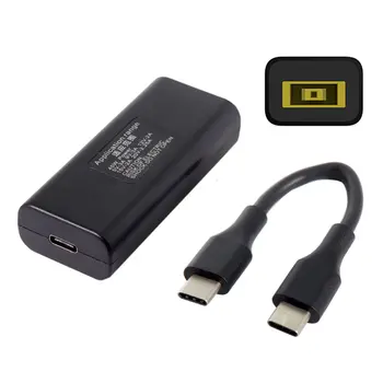 

Zihan USB-C Type-C Power to 11.0*4.5mm Rectangle Jack Lenovo Input Charged Cable 45w for Mac book Laptop Phone Tablet Black
