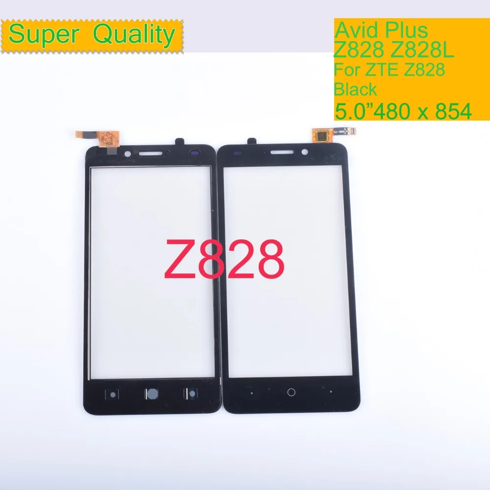 

10Pcs/lot Touch Screen Digitizer For ZTE Avid Plus Z828 Z828L Touch Panel Touchscreen Lens Front Glass Sensor NO LCD Z828