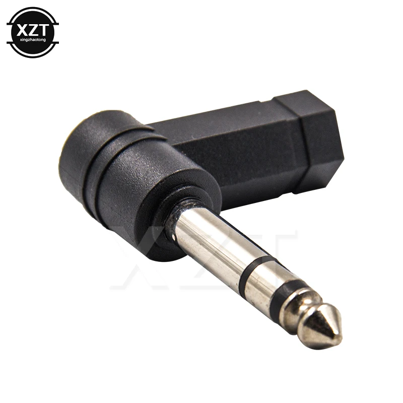 

90 Degrees Speaker Audio Adapter 3.5mm Female to 6.35/6.5mm 1/4" Mono Stereo Male Plug 3.5mm 1/8" Stereo TRS Connector Converter