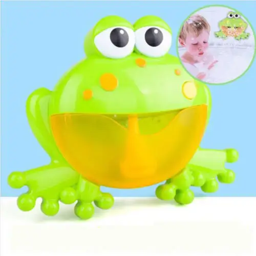 

For Baby Bubble Machine Big Frogs Automatic Bubble Maker Blower Music Bath Toy Party Holiday DIY Decorations