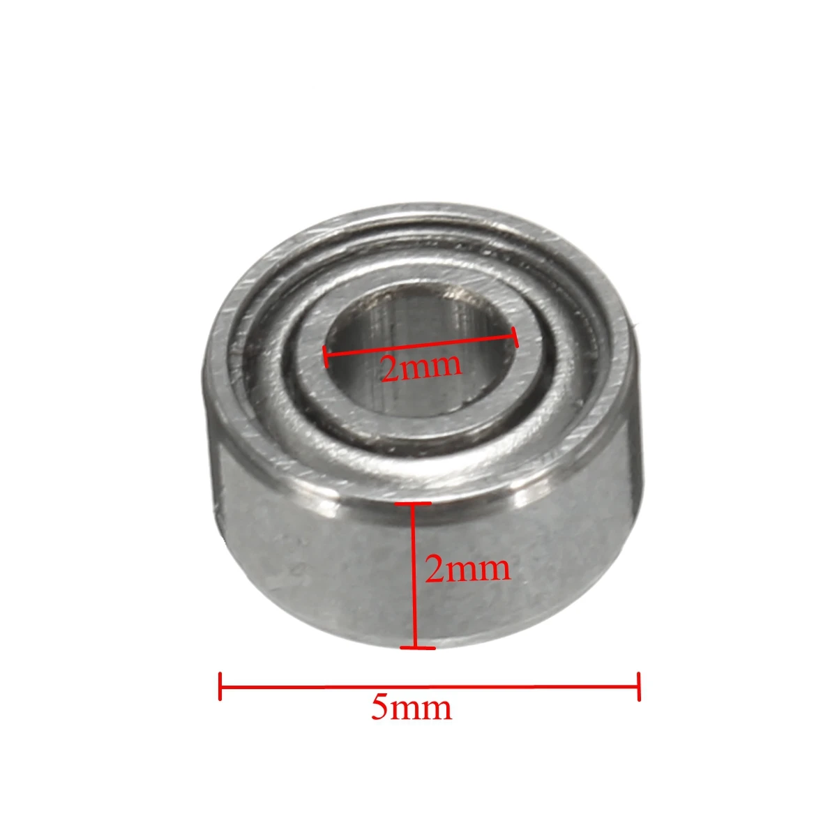 10 шт. 682ZZ 2x5x2 мм миниатюрный шарикоподшипник из стали