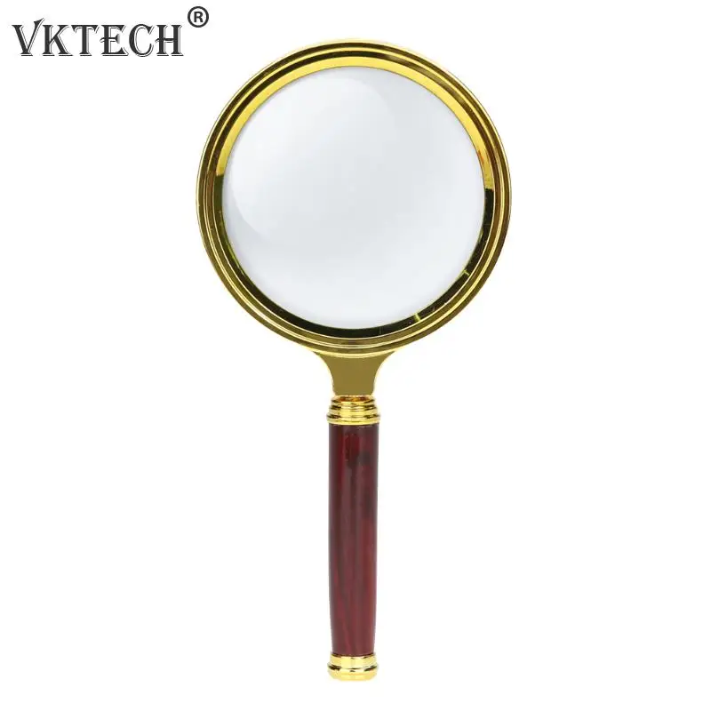 

60mm 10X Magnifying Glass Portable Handheld Magnifier for Jewelry Newspaper Book Reading High Definition Eye Loupe Glass