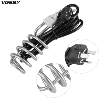 

2500W 220V Stainless Steel Portable Electric Immersion Heater Boiler Water Heating For Bathroom Home Travel AU Plug Hot