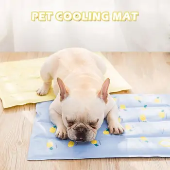 

Summer Dog Cooling Mat Fruit Print Thickened Scratch Resistant Summer Cooling Pad Pet Dog Sleeping Bed Mat Cold Pad For Dog Cat