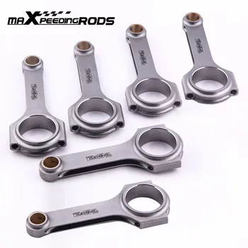 

141mm Connecting Rod Rods Forged For Mitsubishi L200 6G72 3000GT GTO Eclipse Pajero Conrods TUV Cranks Piston Pin Bielle Pleuel