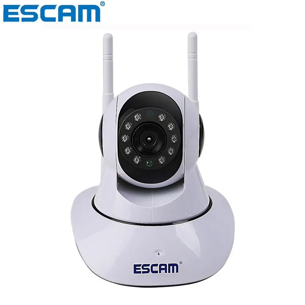 ESCAM G02 двойная антенна 720P Pan Tilt WiFi ip-камера с поддержкой ONVIF Max до 128 Гб Видео монитор, мини ночное видение, ИК-камера