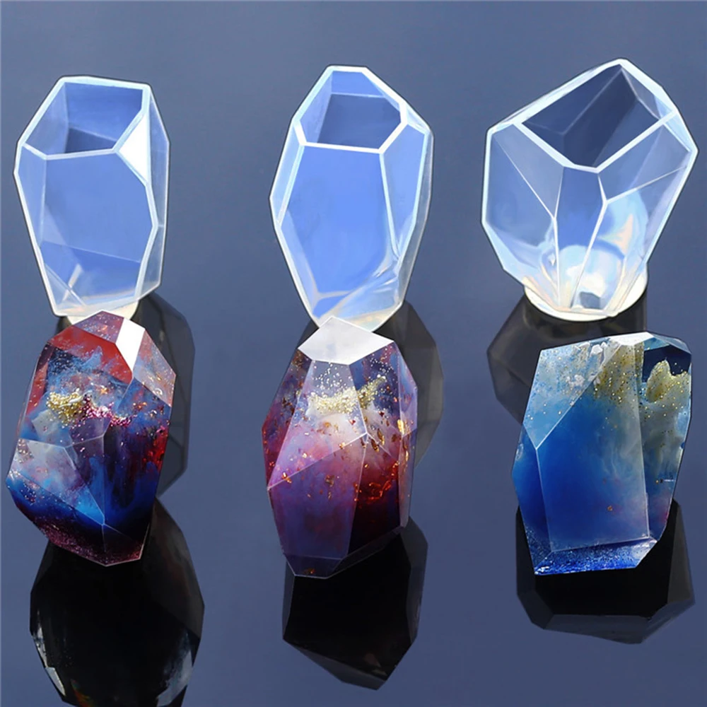 

Soap Molds Crystal Irregular Geometric Jewelry Mold Silicone Resin Ornaments Craft Making Decoration